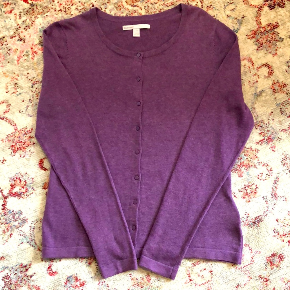 Old Navy L Mauve Cardigan